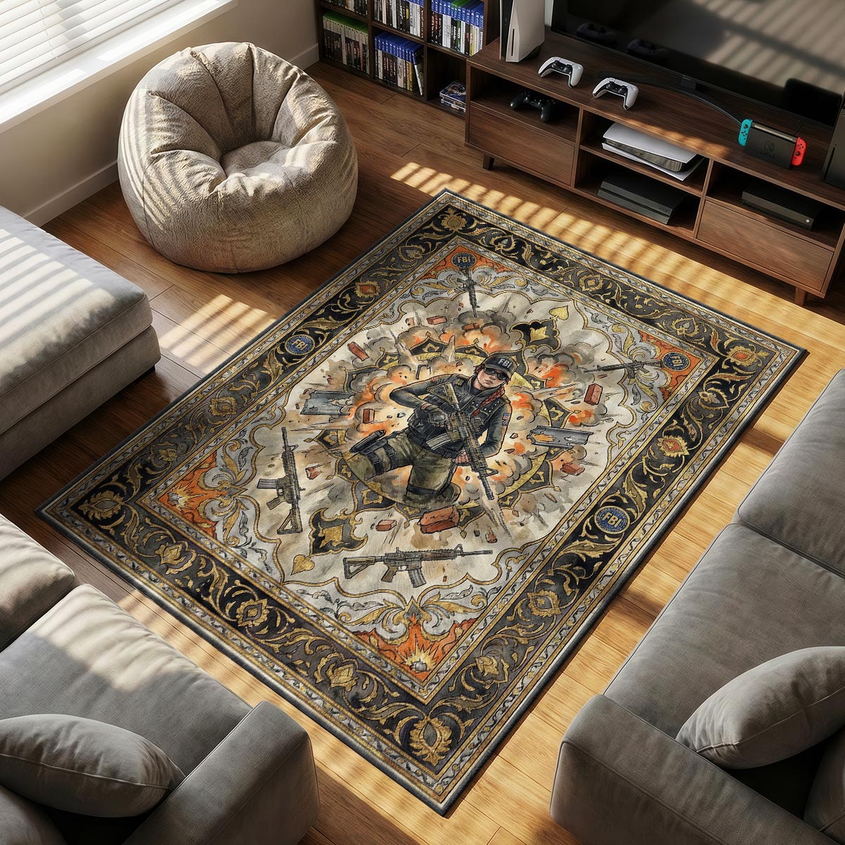 Ash Breaching Expert Rug - R6 Siege Chair Mat