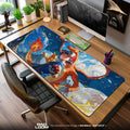 Ash & Charizard Pokémon Mouse Pad, Battle-Ready Gaming Desk Mat Padloom