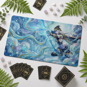 Ashe Frost Playmat - LoL Riftbound TCG Mat