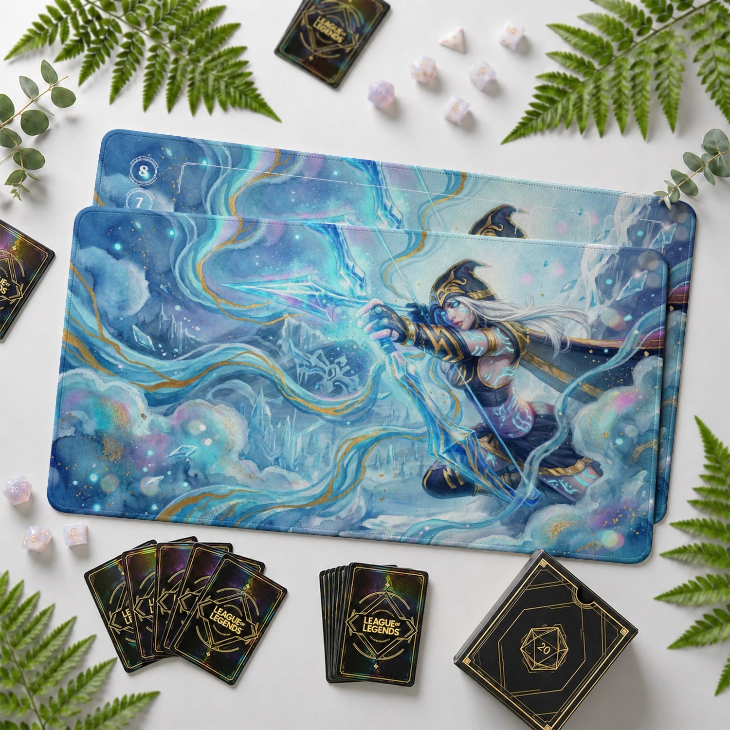 Ashe Frost Playmat - LoL Riftbound TCG Mat