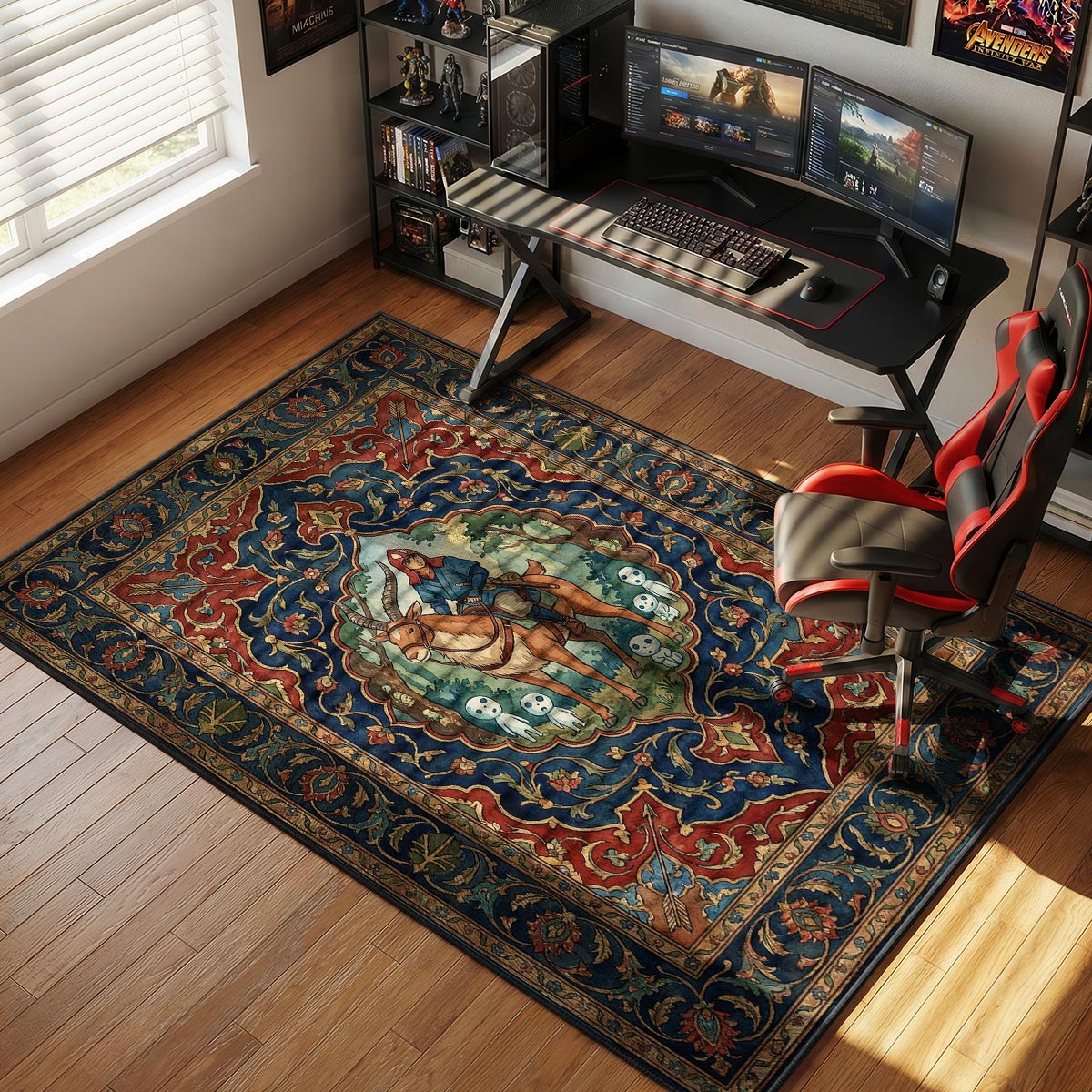 Ashitaka Yakul Journey Princess Mononoke Chair rug — main product view