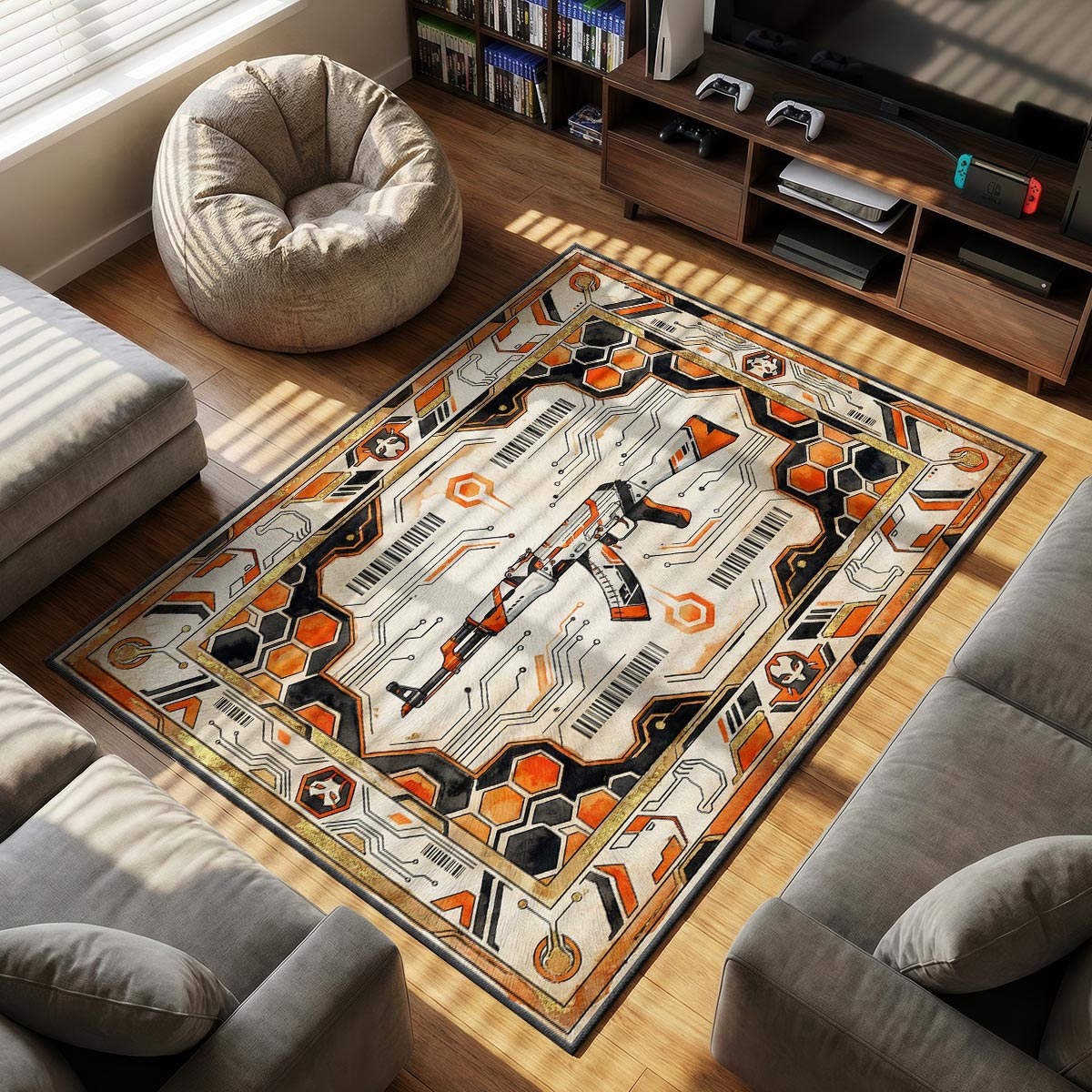 Asiimov Future AK Rug - CS2 Chair Mat