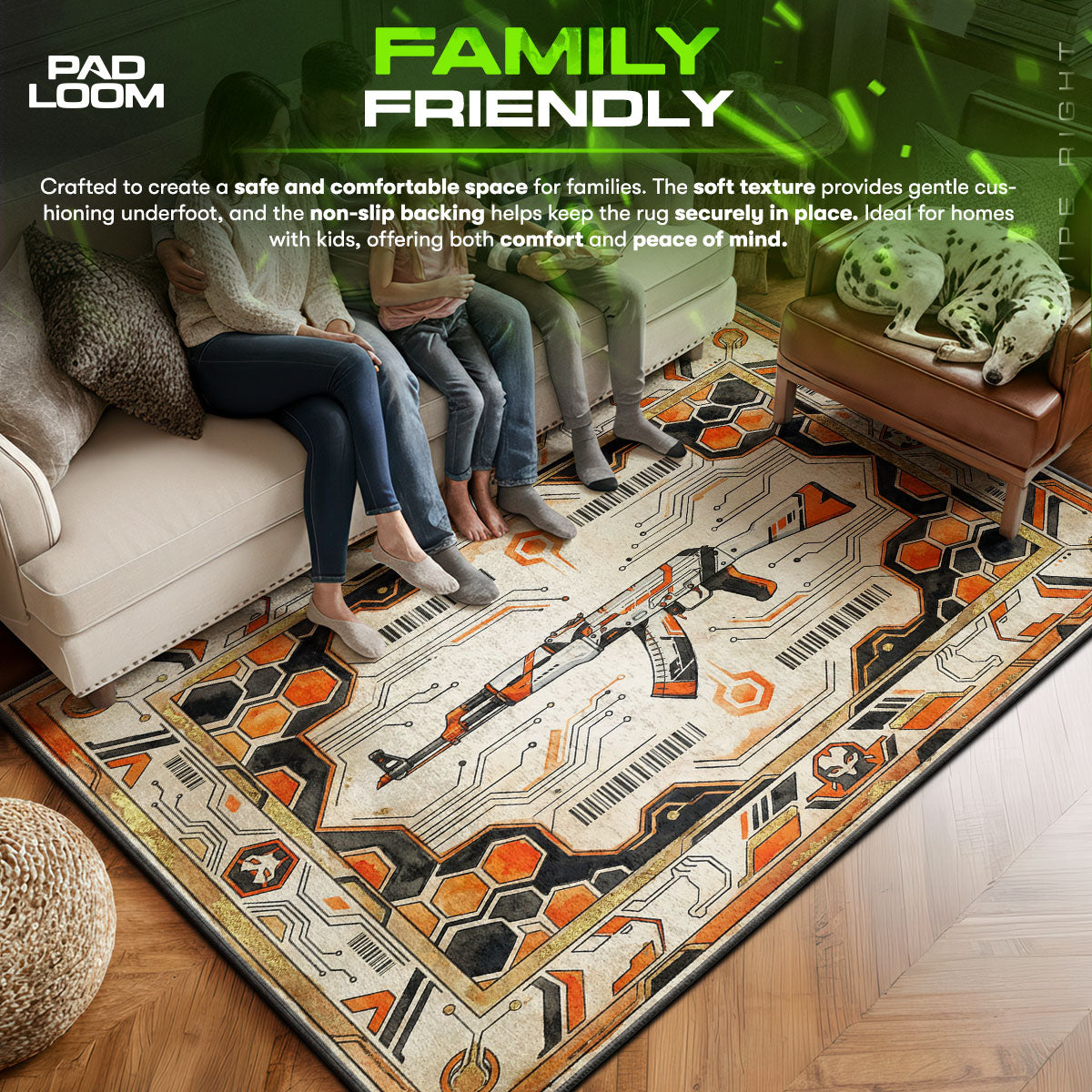 Asiimov Future AK Rug - CS2 Chair Mat