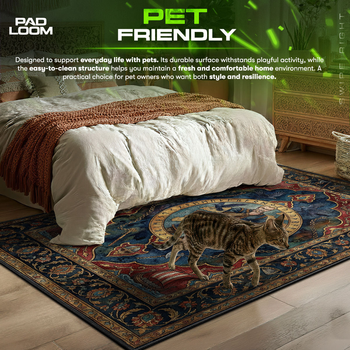 Askeladd Wikinger-Karten-Teppich - Vinland Saga Stuhlmatte