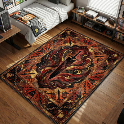 Asta Demon Slayer Sword Rug - Black Clover Chair Mat