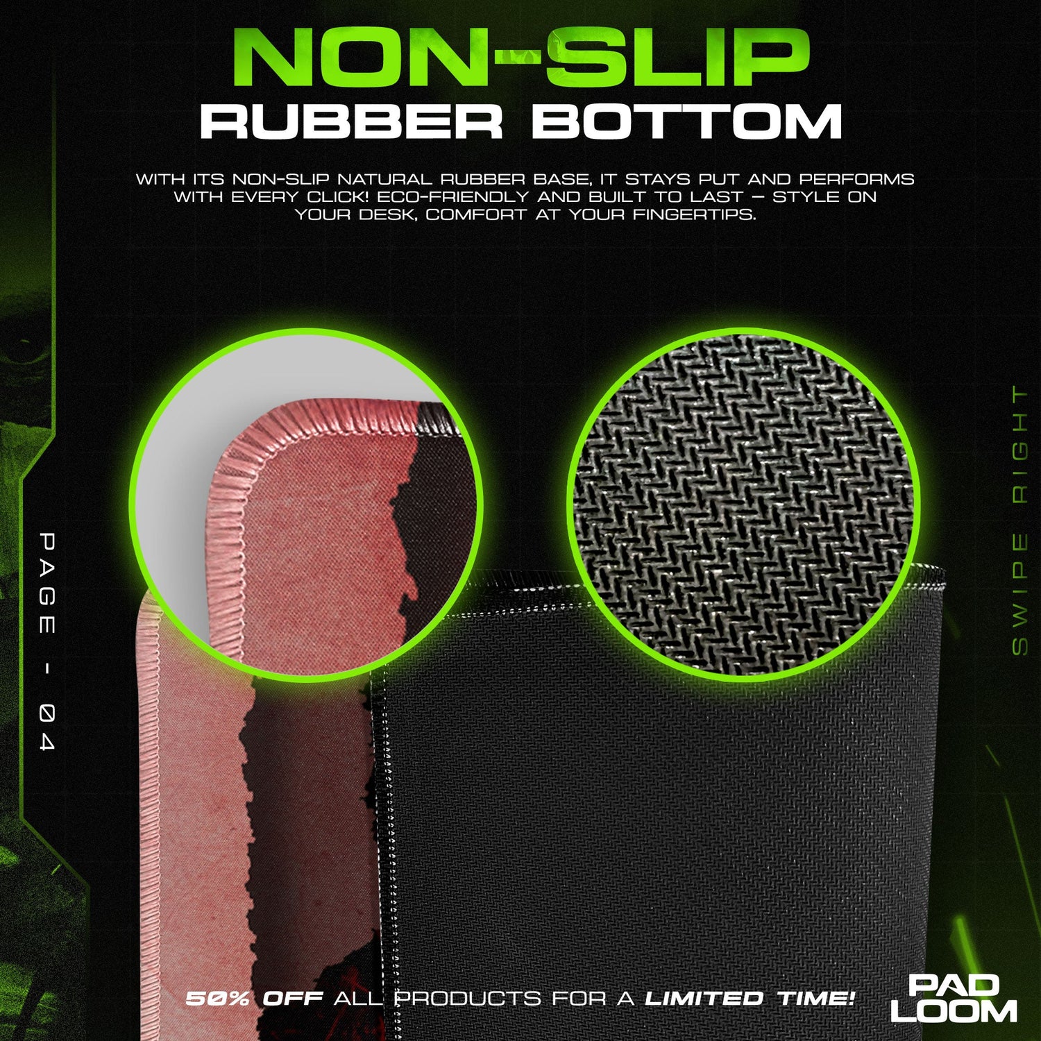 Asta Demon Union Mouse Pad, Anime Gaming Desk Mat Padloom