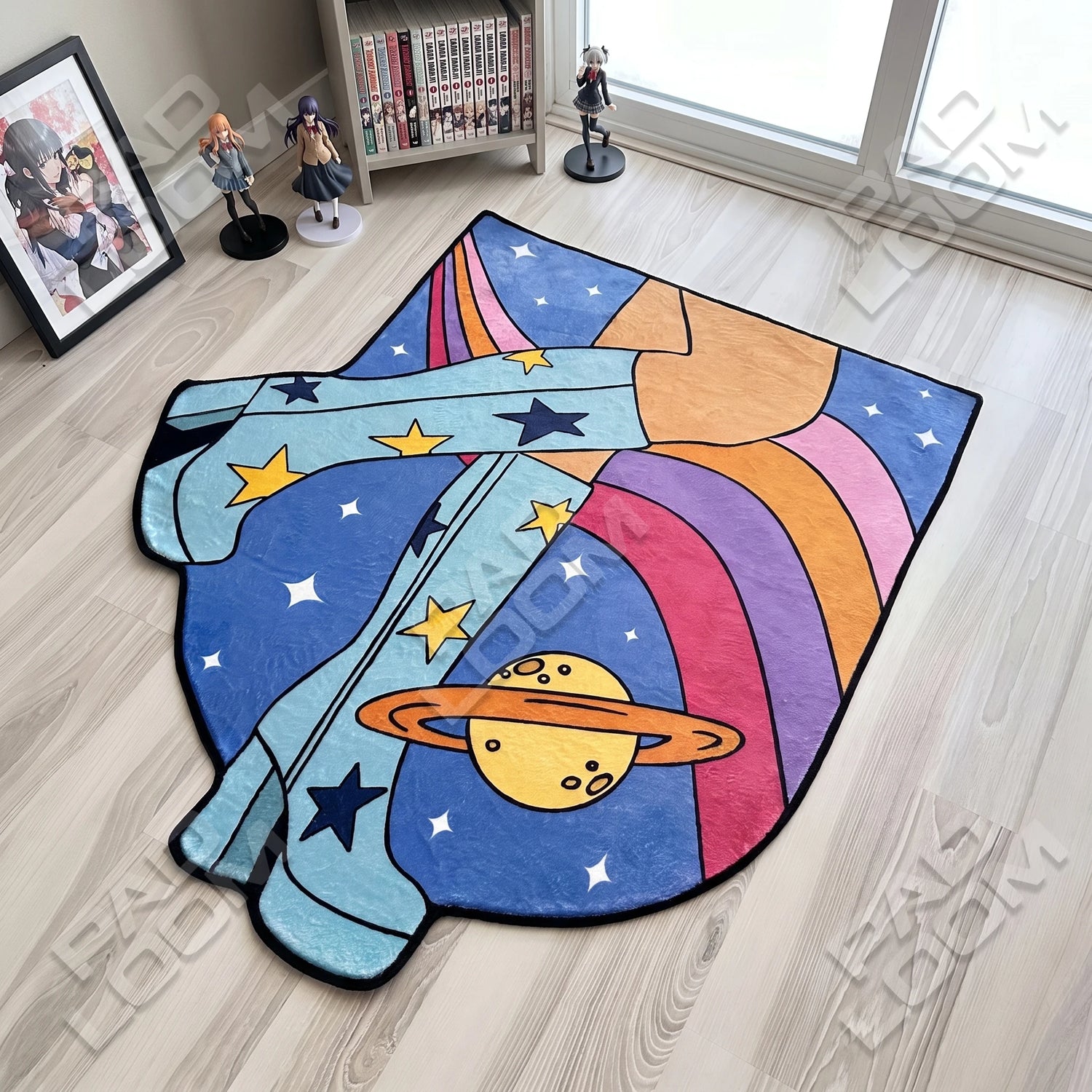 Astronaut Rug - Shaped Kids Room Area Rug