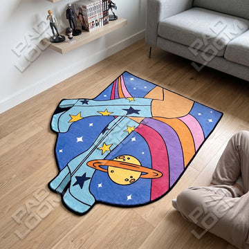 Astronaut Rug - Shaped Kids Room Area Rug