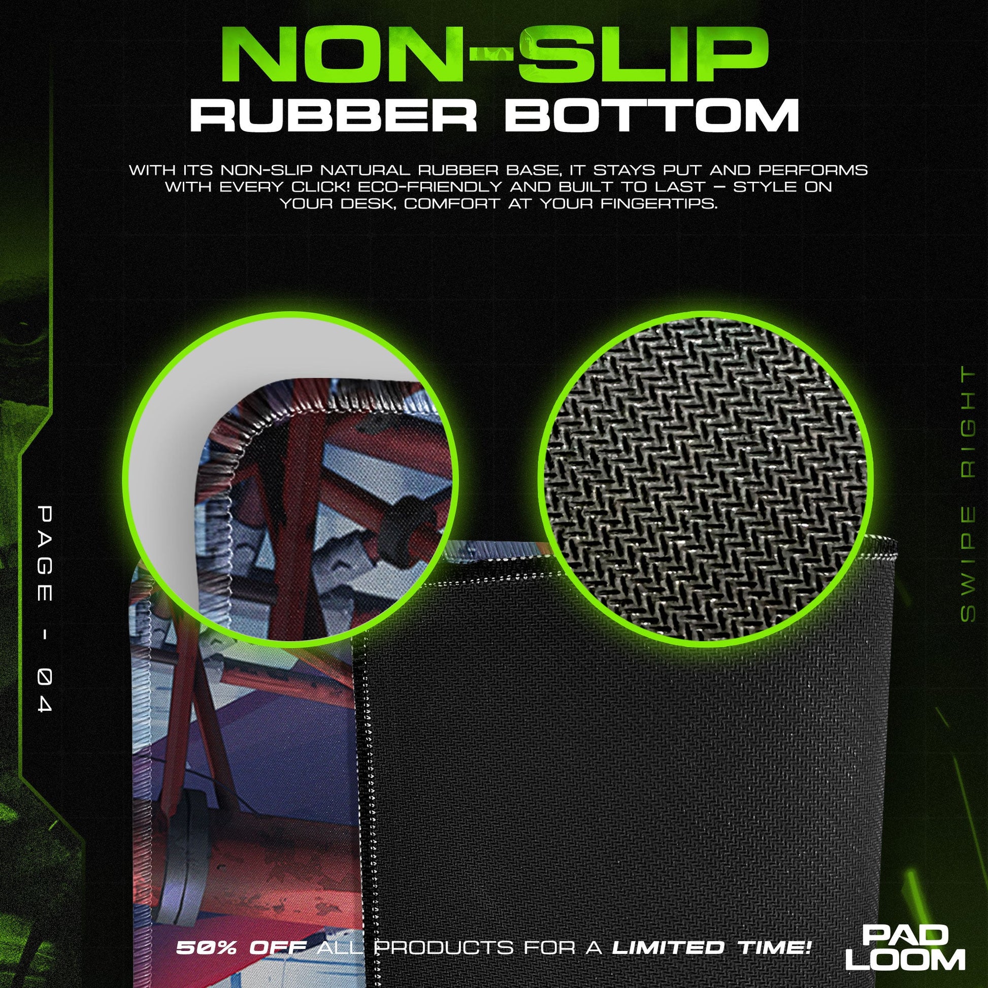 Asuka City Mech Mouse Pad, Anime Gaming Desk Mat Padloom