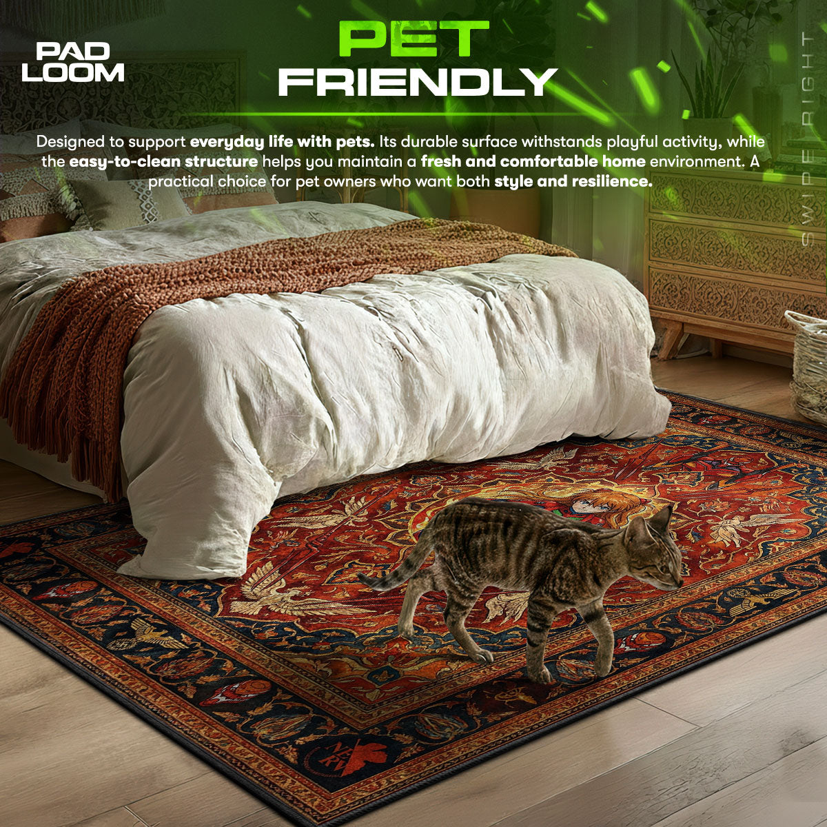 Asuka Langley Inferno Rug - Evangelion Chair Mat