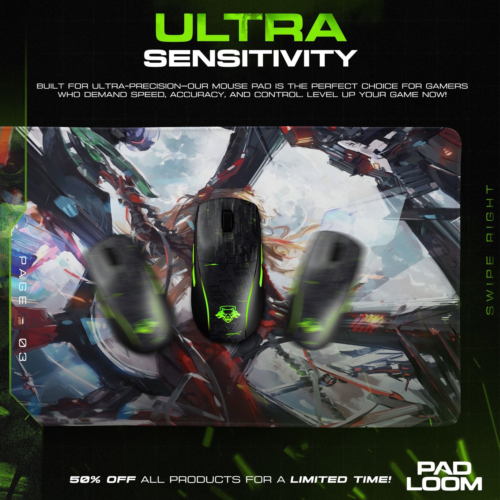 Asuka Mech Battle Mouse Pad, Anime Gaming Desk Mat Padloom