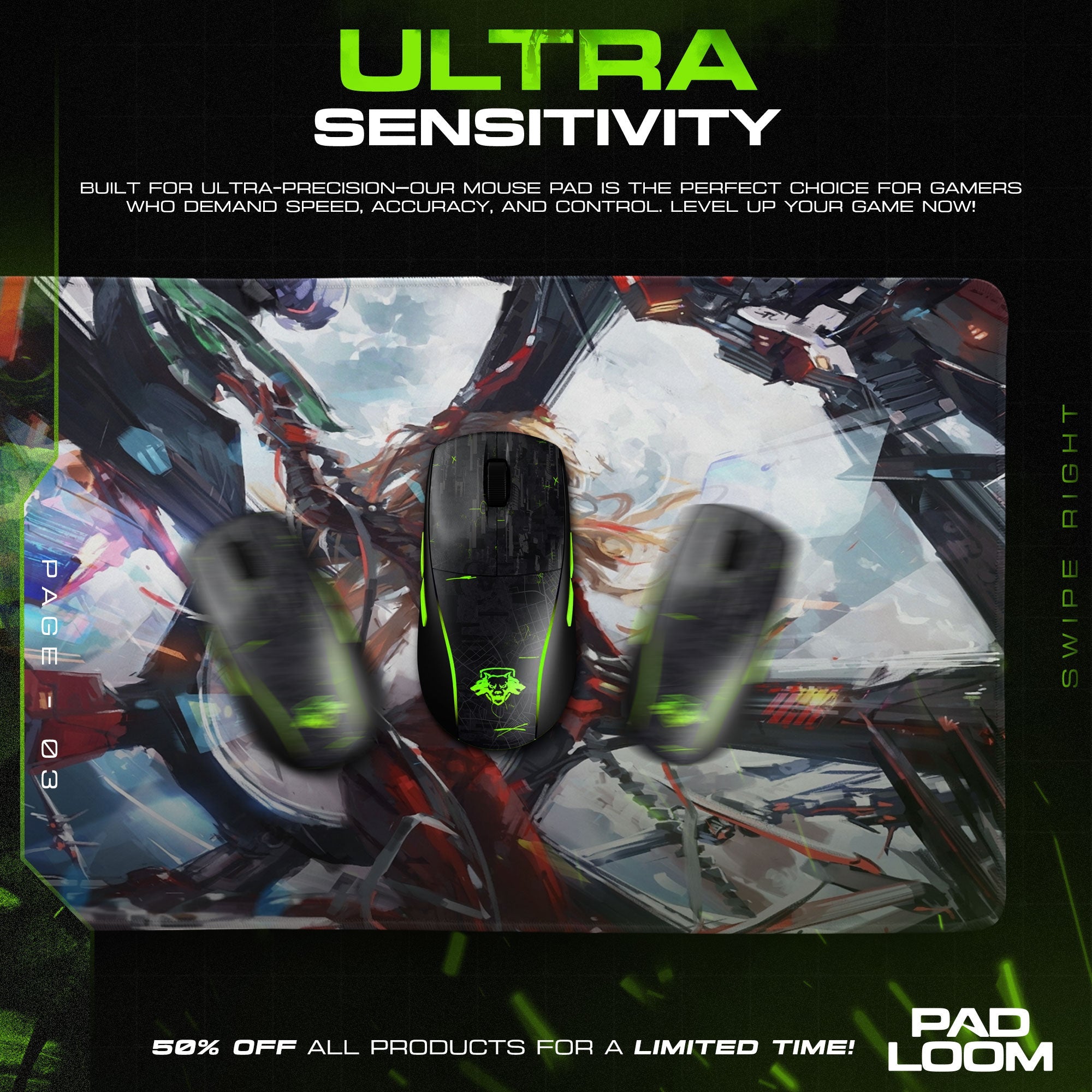 Asuka Mech Battle Mouse Pad, Anime Gaming Desk Mat Padloom