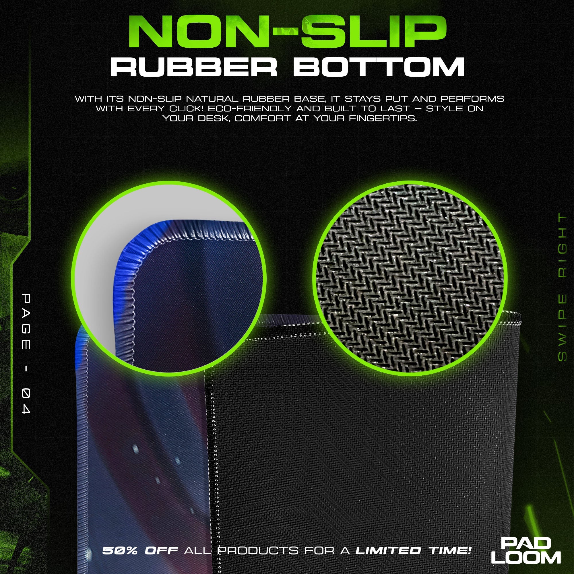 Asuka Neo City Mouse Pad, Anime Gaming Desk Mat Padloom