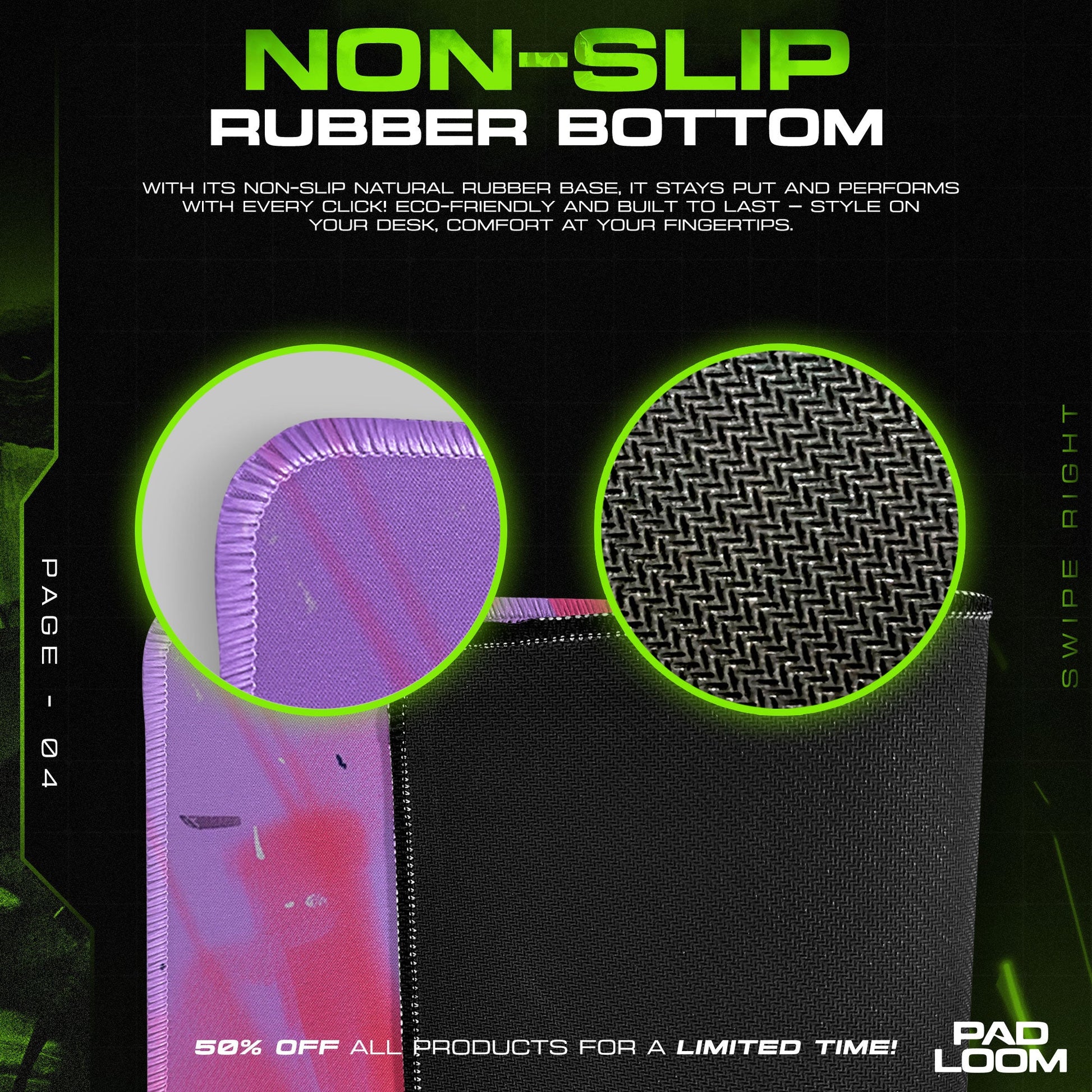 Asuka Red Horizon Mouse Pad, Anime Gaming Desk Mat Padloom