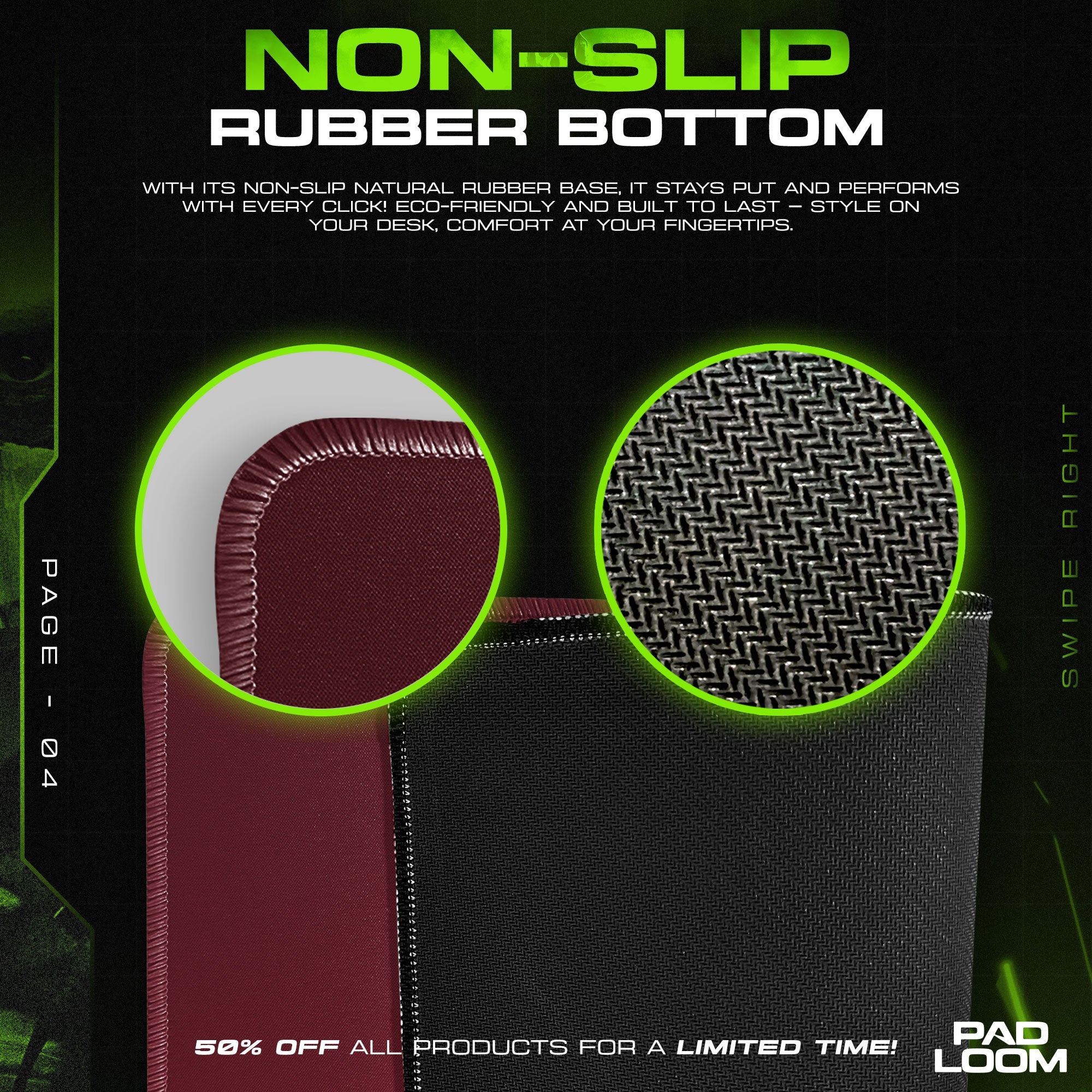 Asuka Red Suit Mouse Pad, Anime Gaming Desk Mat Padloom