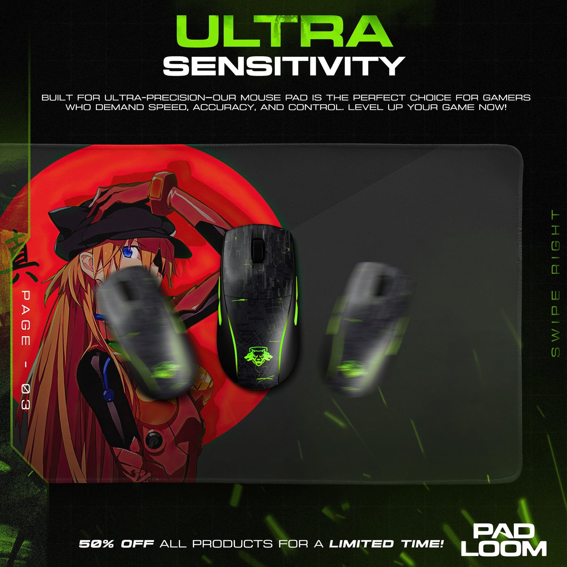 Asuka Scarlet Emblem Mouse Pad, Anime Gaming Desk Mat Padloom