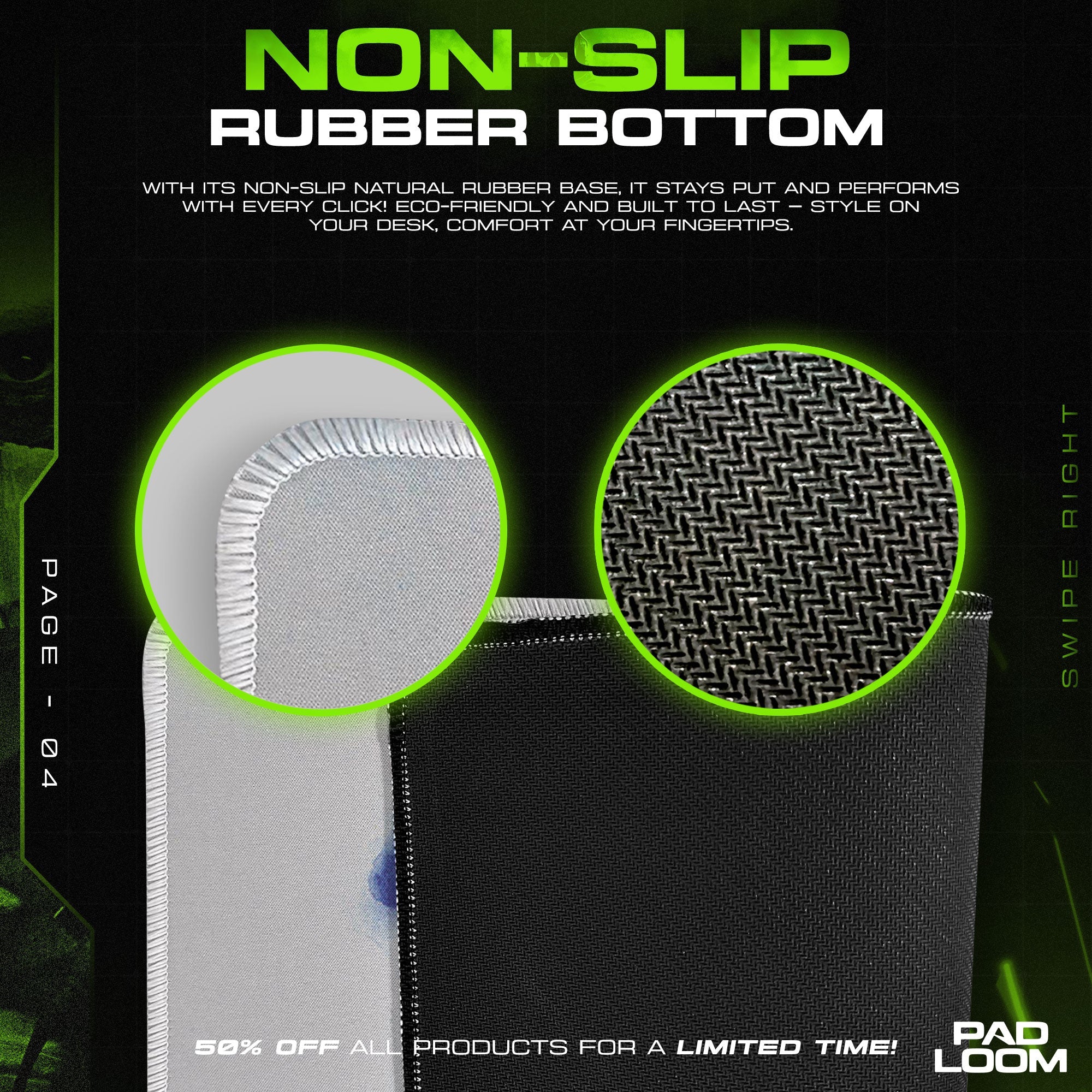 Asuka Sky Gaze Mouse Pad, Anime Gaming Desk Mat Padloom