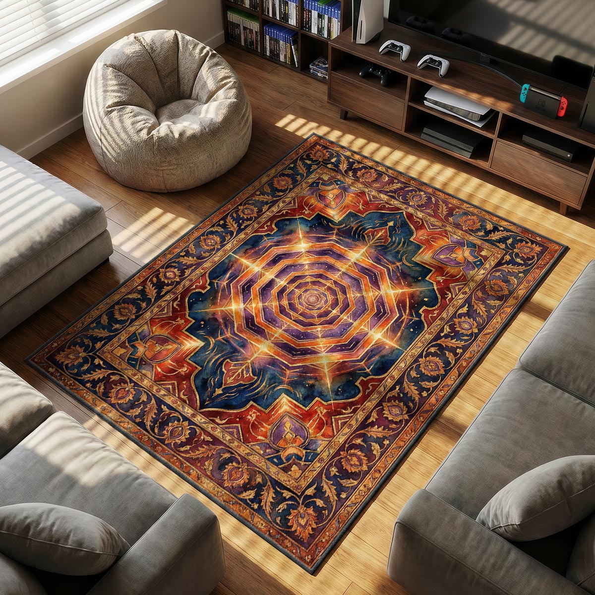 A.T. Field Barrier Rug - Evangelion Chair Mat