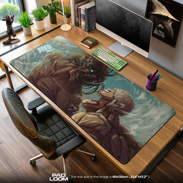 Attack on Titan Mouse Pad - Clash of Titans Anime Desk Mat Padloom