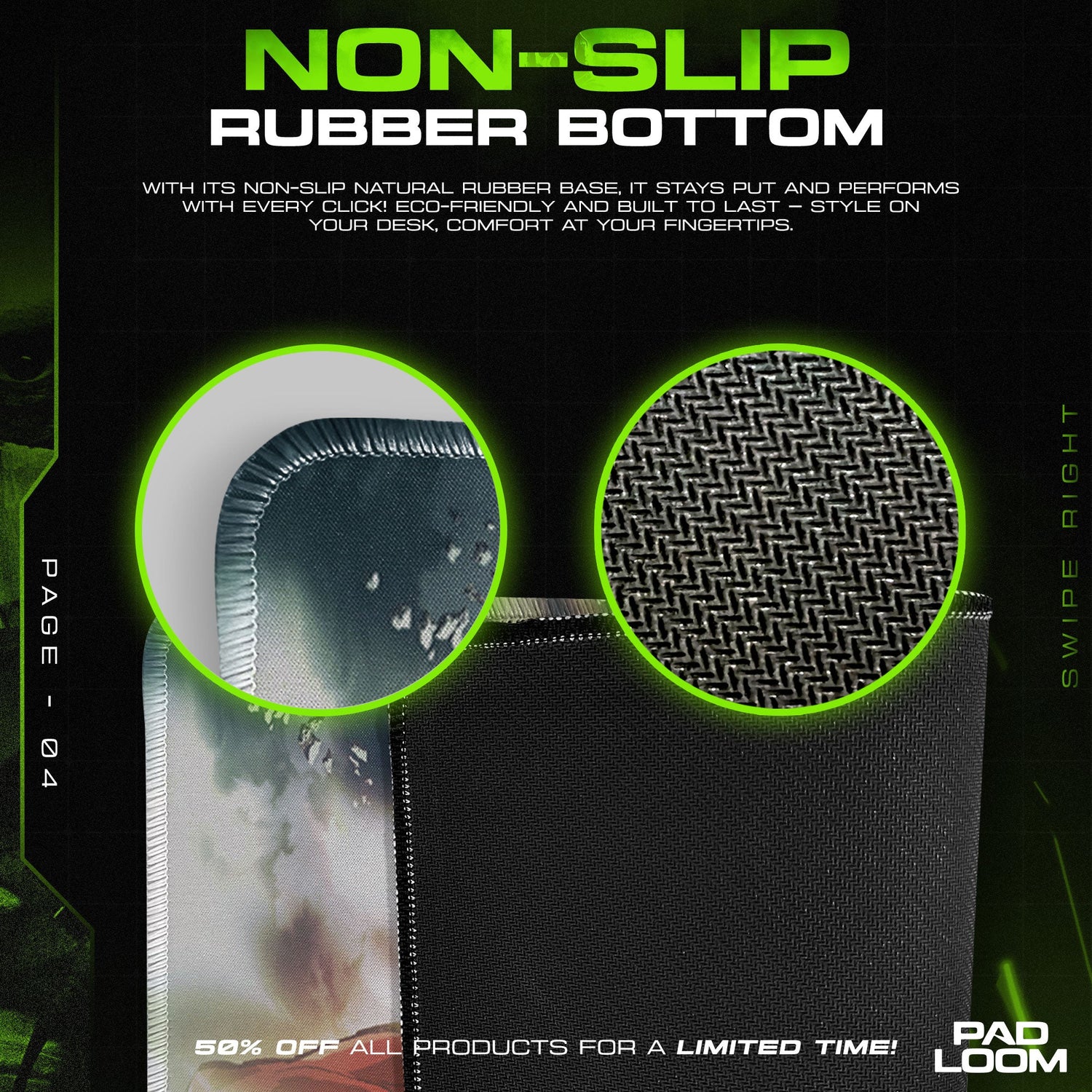 Attack on Titan Mouse Pad - Clash of Titans Anime Desk Mat Padloom