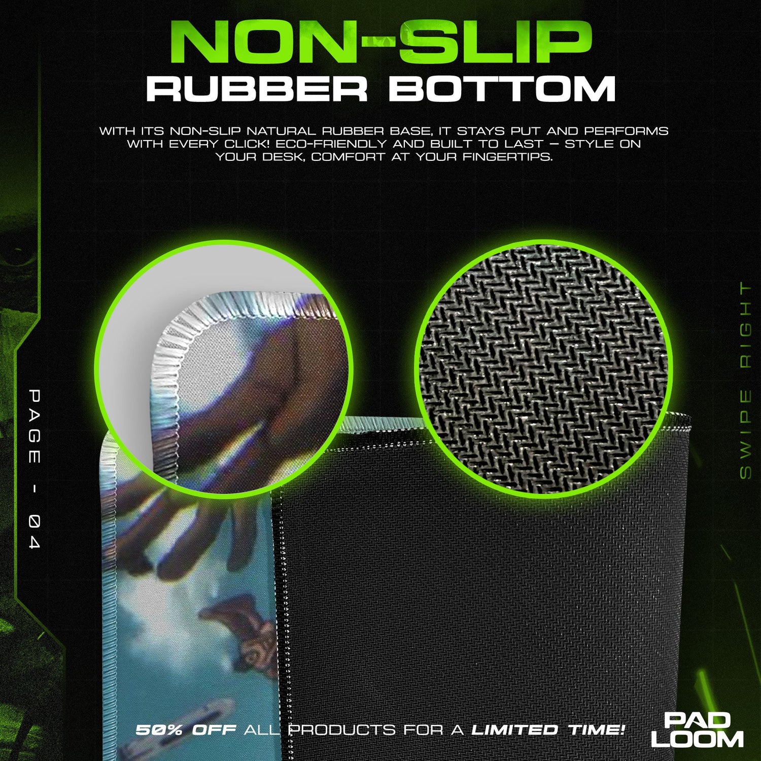 Attack on Titan Mouse Pad - Fall of Titans Anime Desk Mat Padloom