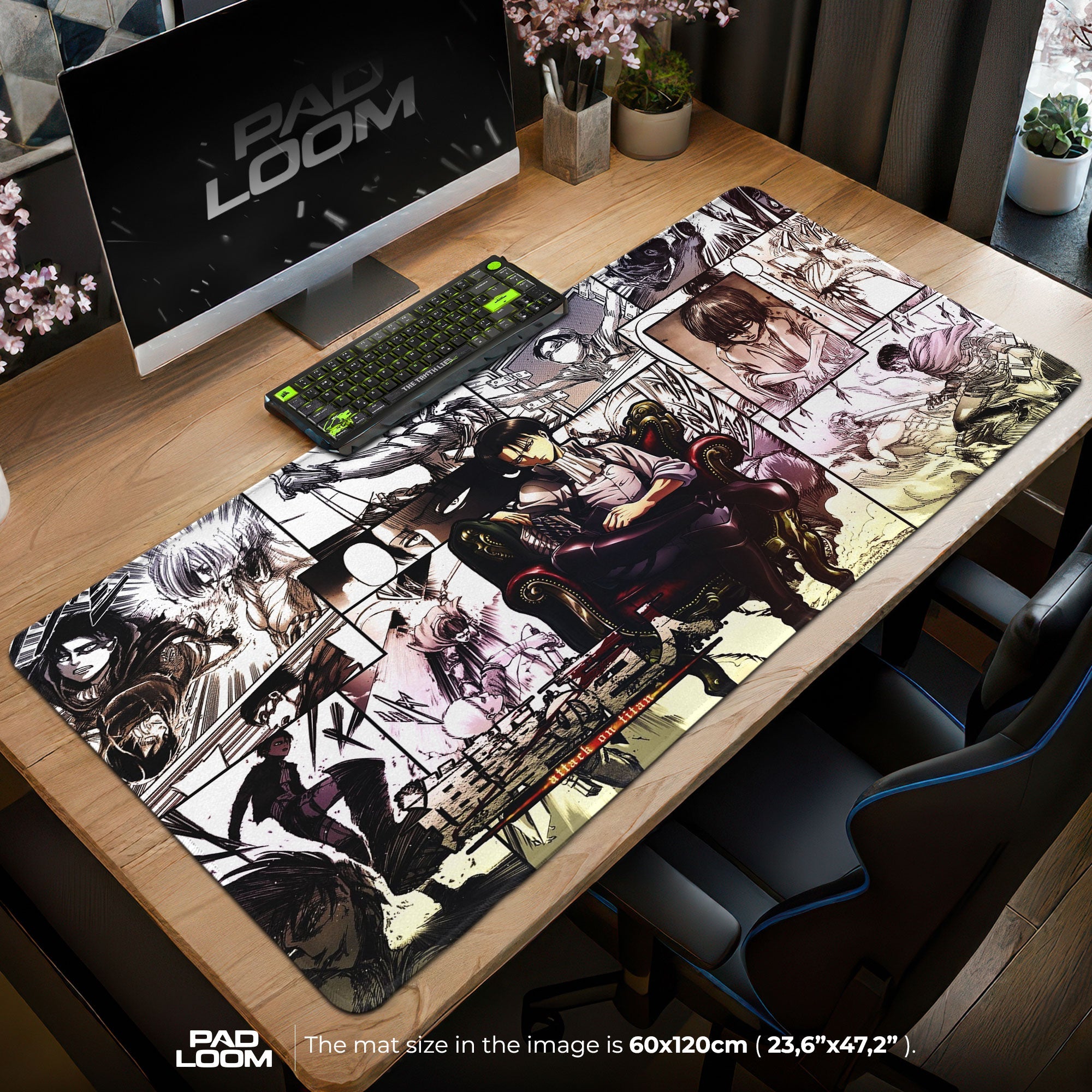 Attack on Titan Mouse Pad - Humanity’s Strongest Anime Desk Mat Padloom