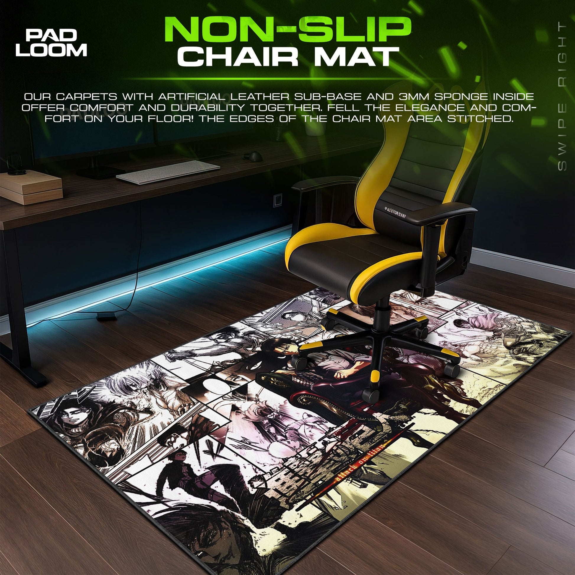 Attack on Titan Mouse Pad - Humanity’s Strongest Anime Desk Mat Padloom
