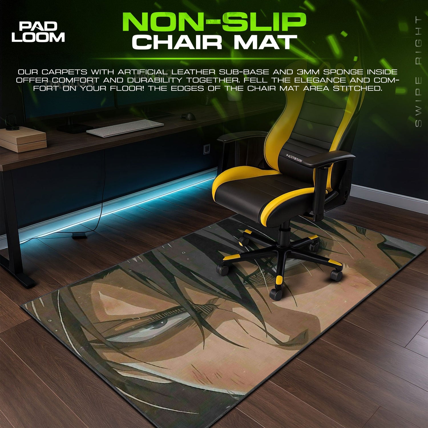 Attack on Titan Mouse Pad - Humanity’s Strongest Desk Mat Padloom