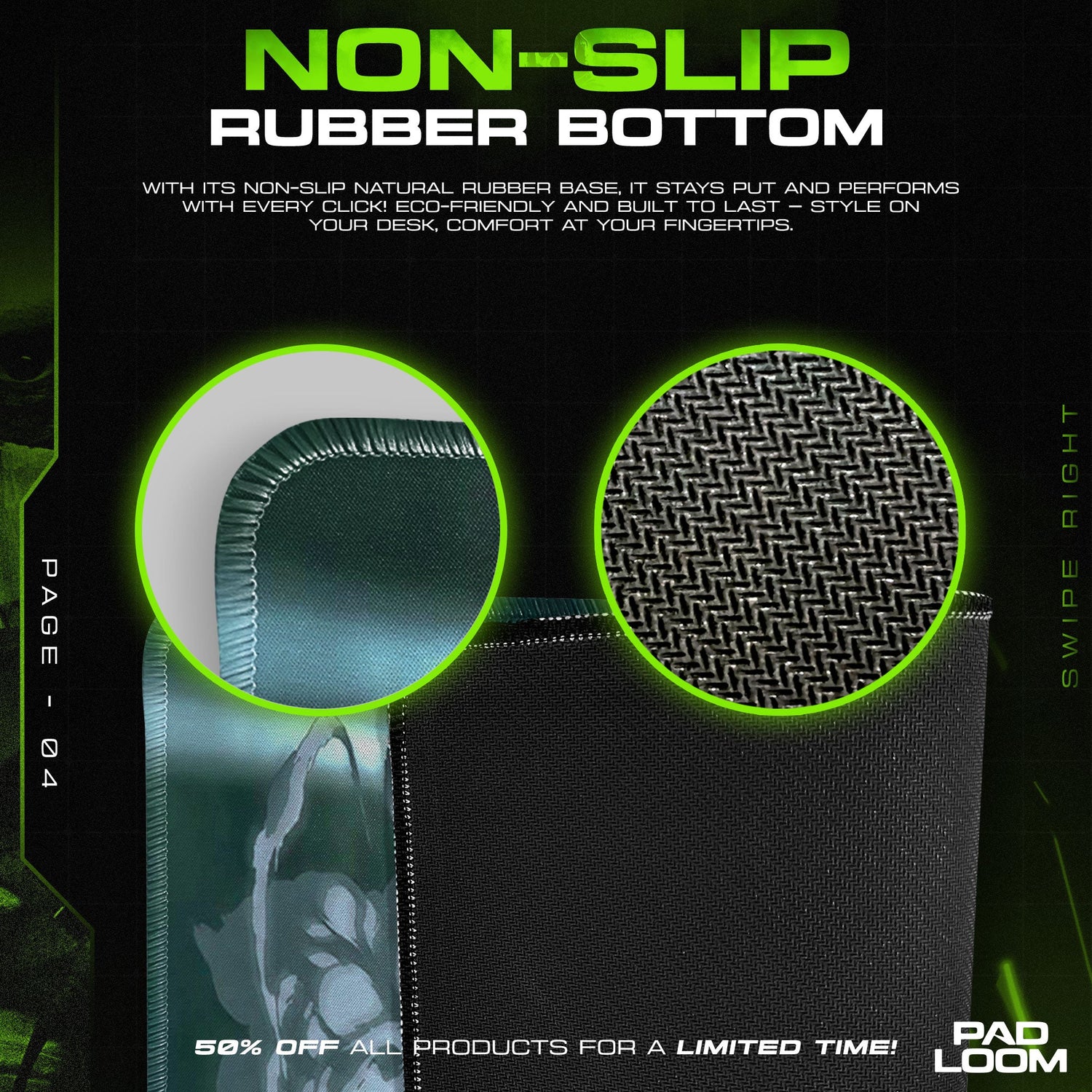 Attack on Titan Mouse Pad - Titan's Wrath Anime Desk Mat Padloom