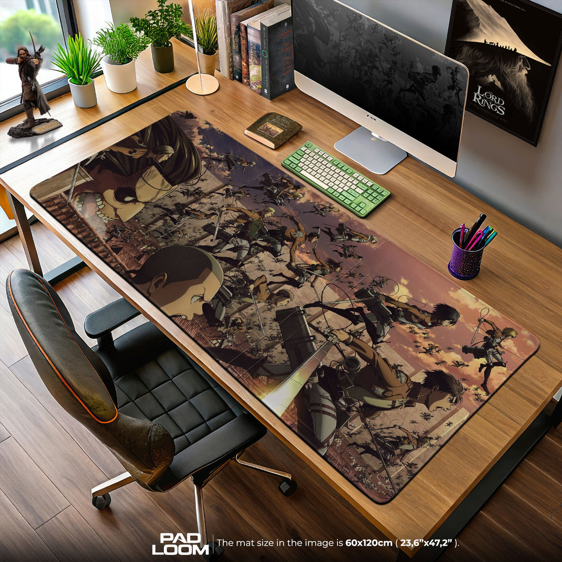 Attack on Titan Mouse Pad - Wings of Freedom Desk Mat Padloom