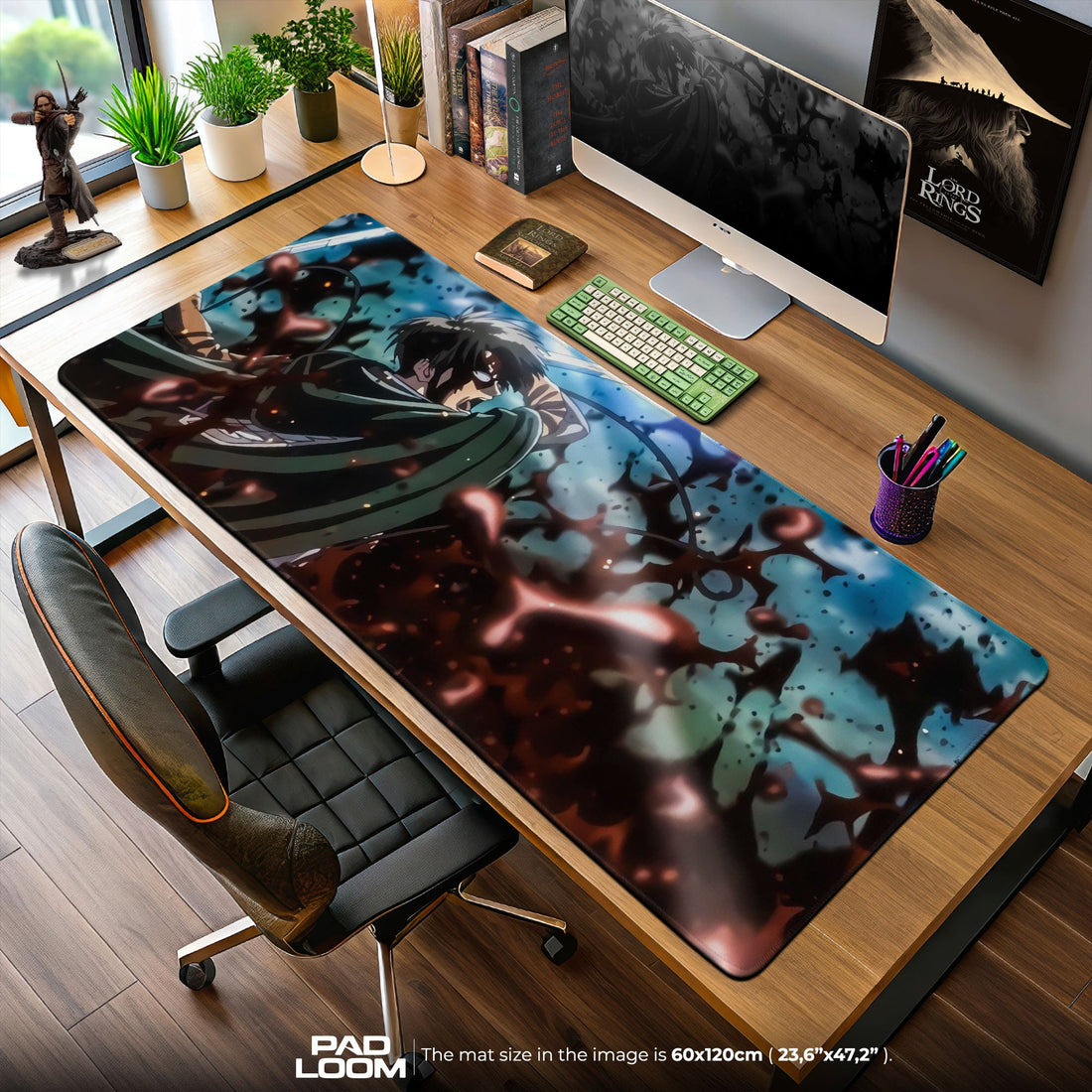 Attack on Titan Mouse Pad - Wings of Vengeance Desk Mat Padloom