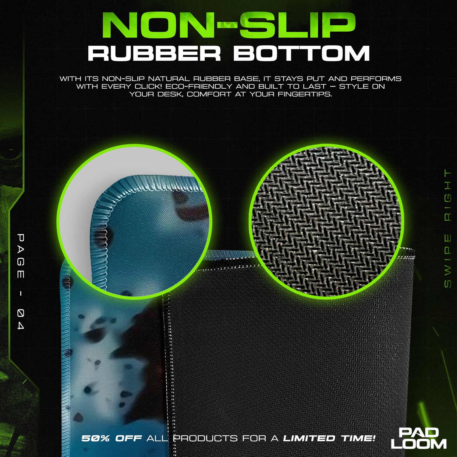 Attack on Titan Mouse Pad - Wings of Vengeance Desk Mat Padloom