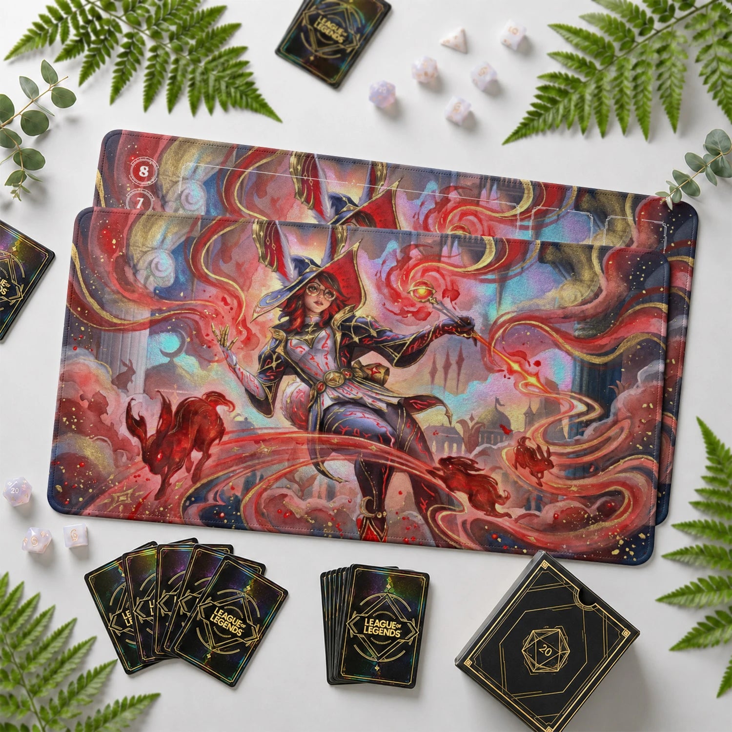 Aurora Bloom Playmat - LoL Riftbound TCG Mat