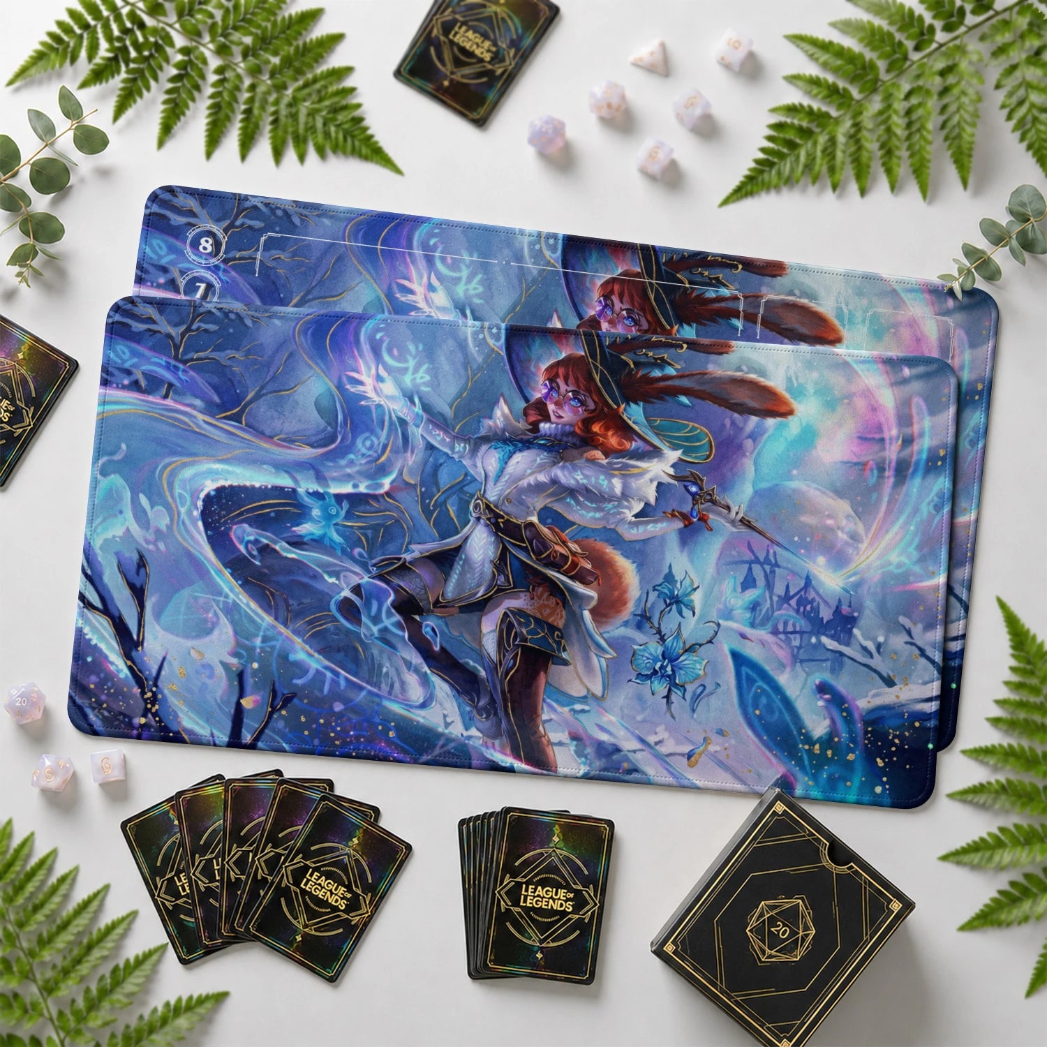 Aurora Frost Playmat - LoL Riftbound TCG Mat