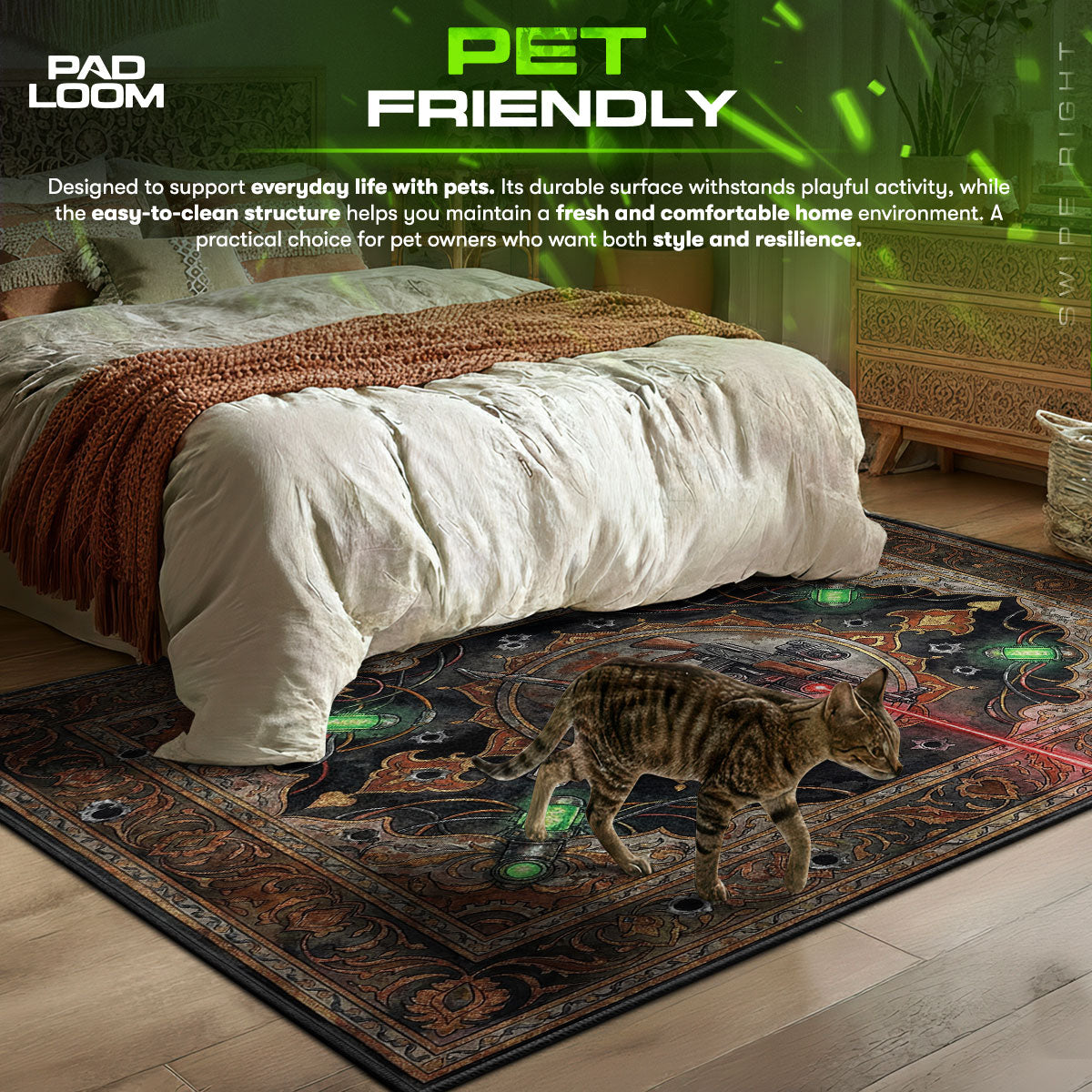 Auto Turret Sentry Rug - Rust Chair Mat