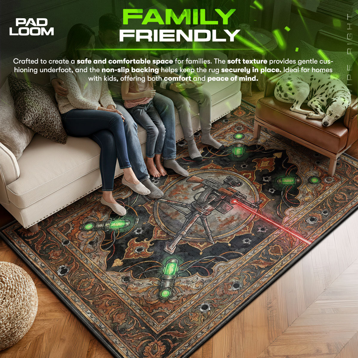 Auto Turret Sentry Rug - Rust Chair Mat