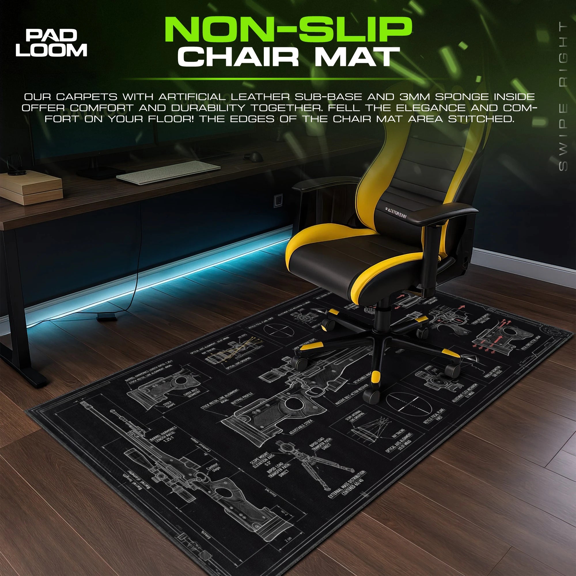 AWP Blueprint Mouse Pad - CS:GO Desk Mat