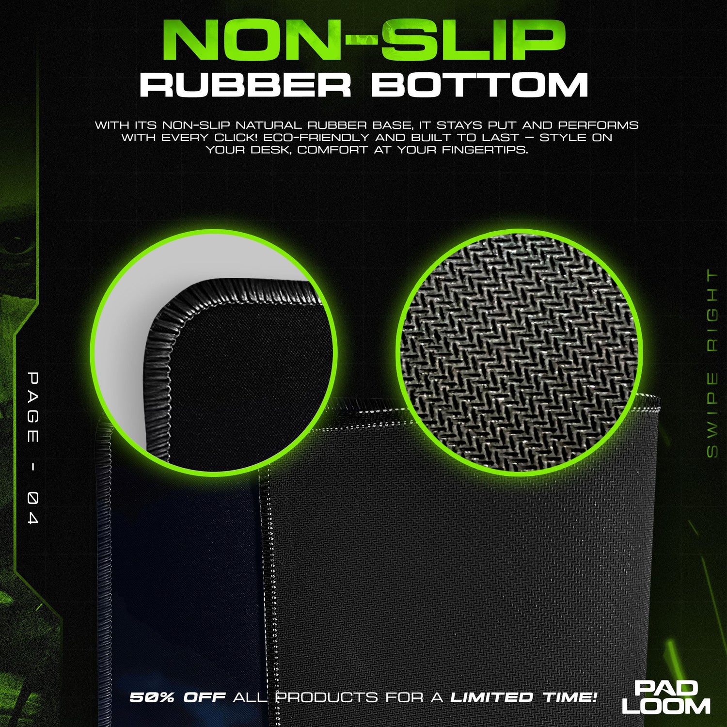 Azure Rathalos Night Stance Mouse Pad, Game Monster Hunter Desk Mat Padloom