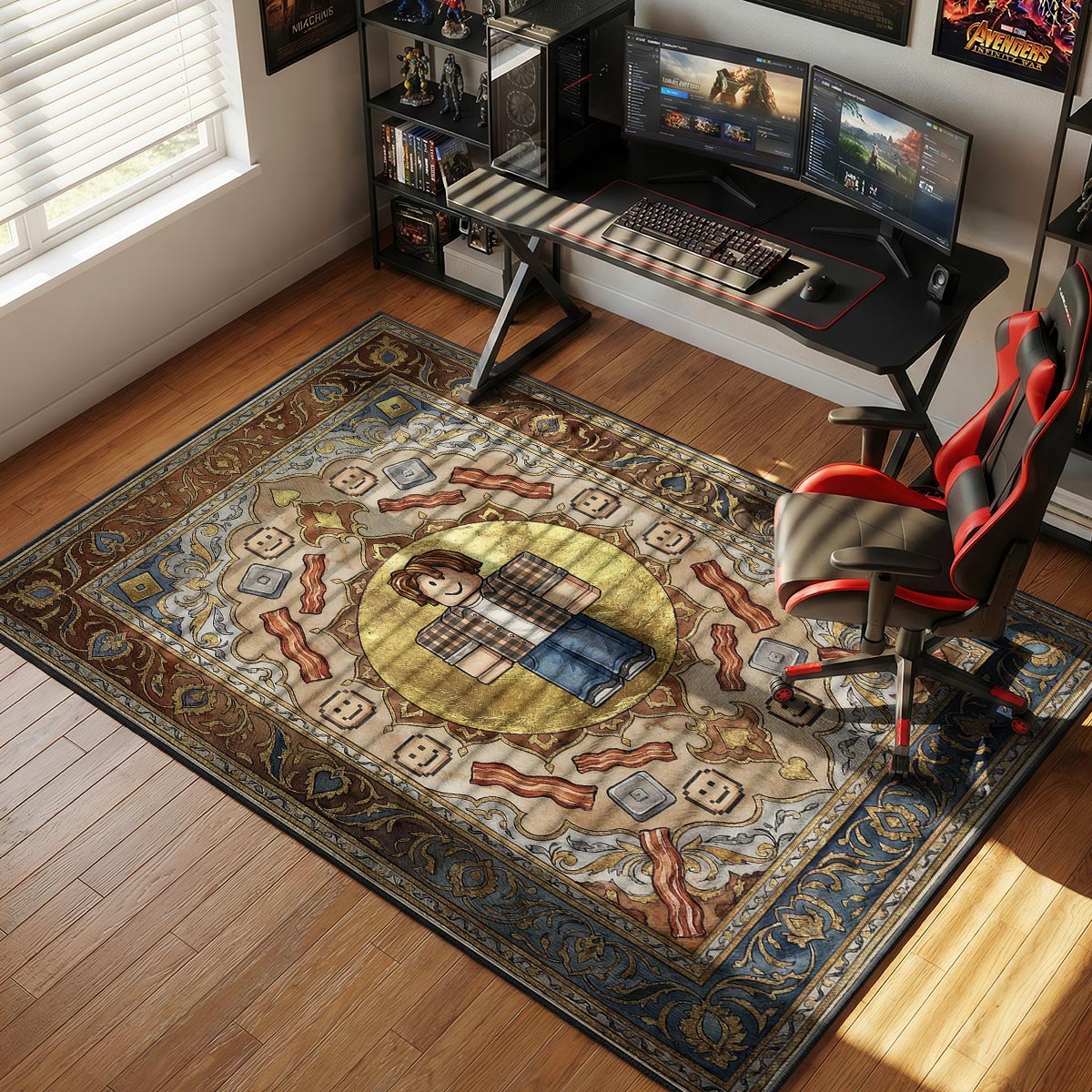 Speckhaar-Legenden-Teppich - Roblox Stuhlunterlage