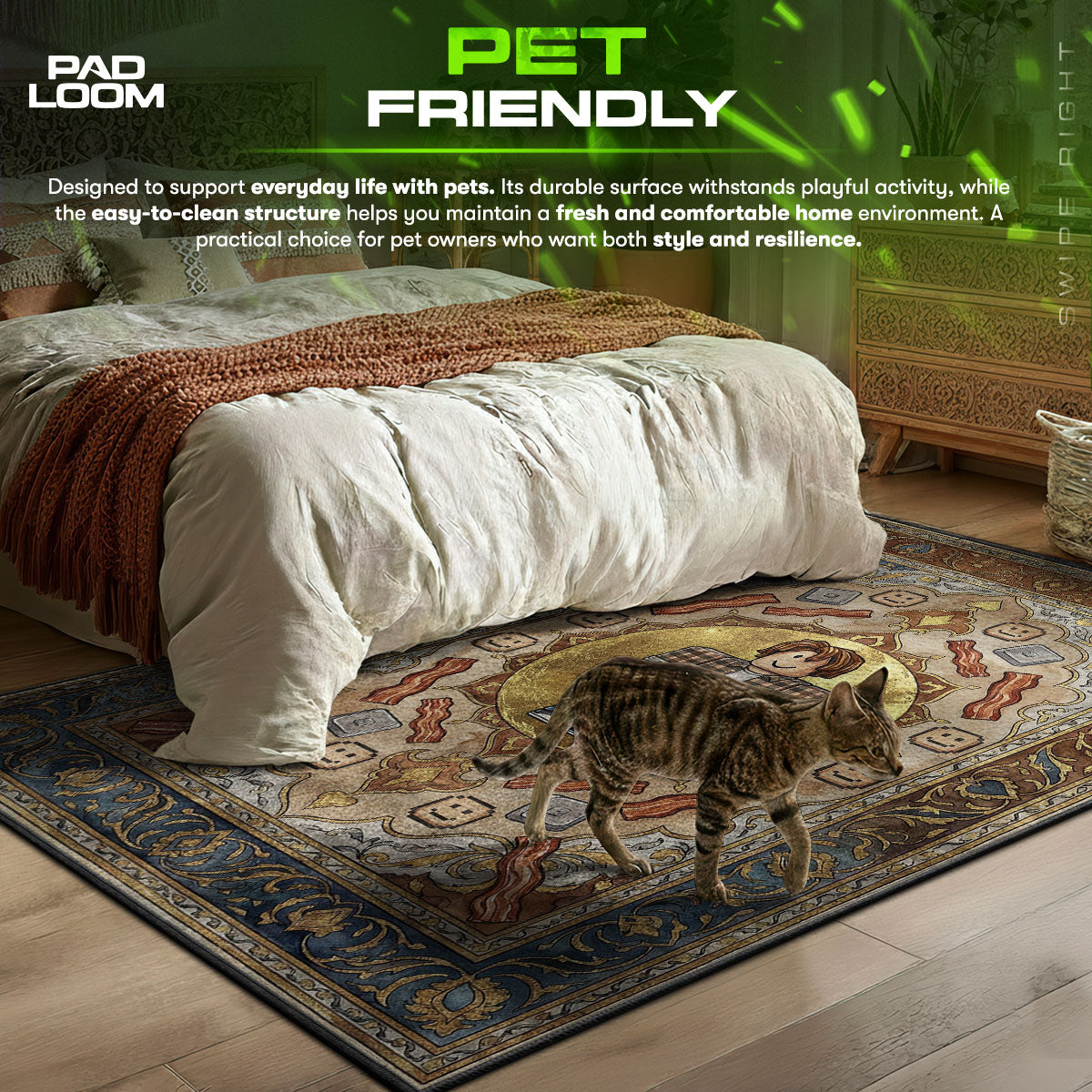 Speckhaar-Legenden-Teppich - Roblox Stuhlunterlage