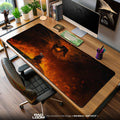 Balrog Showdown Mouse Pad, LOTR Lava Battle Gaming Desk Mat Padloom