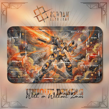 Banshee Blaze Playmat - Gundam TCG Card Game Mat