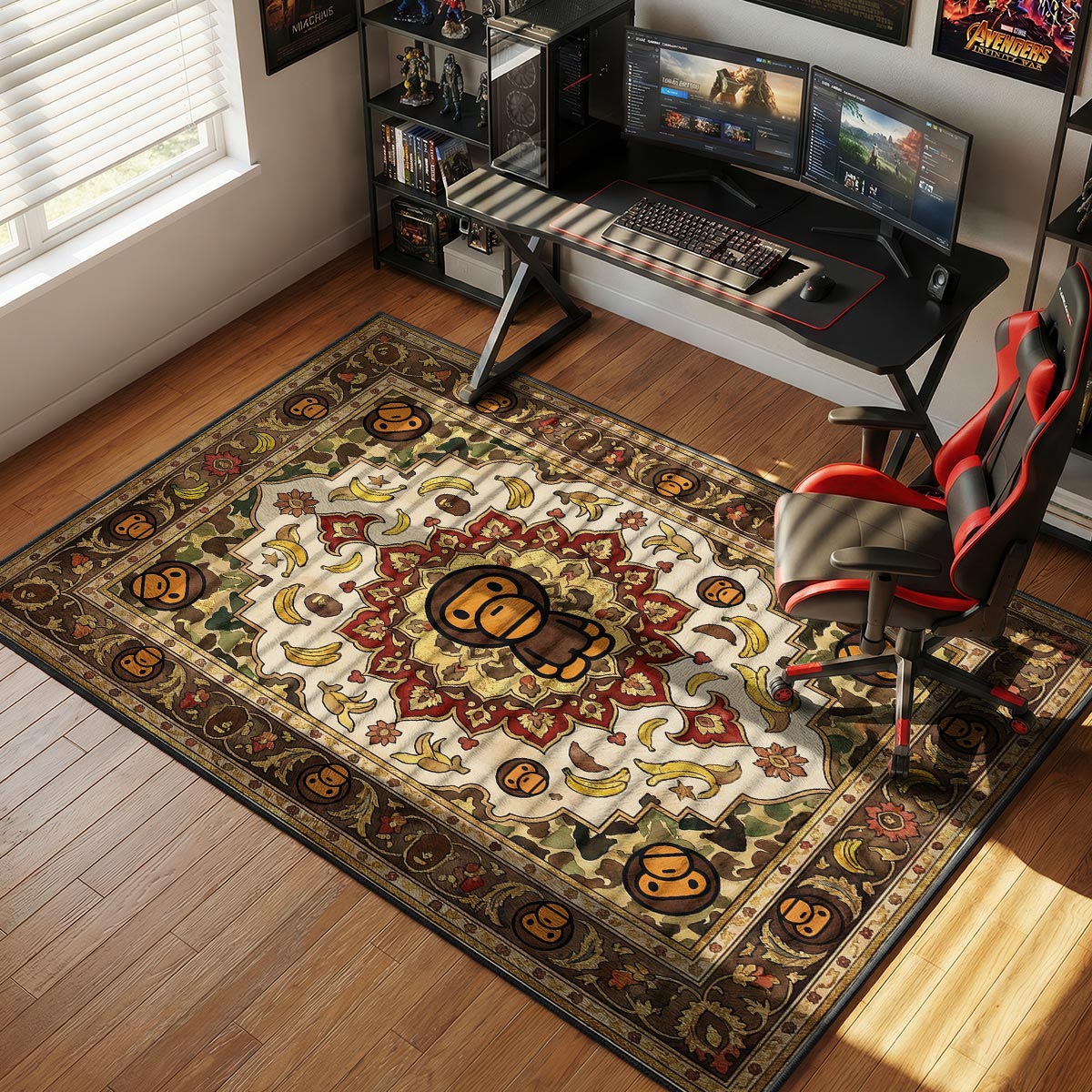 BAPE Baby Milo Persian Streetwear Floor rug — main product view