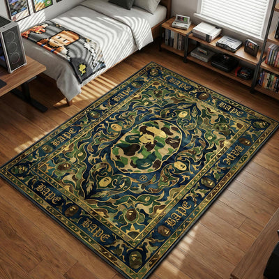 BAPE Camo Persian Rug - Streetwear Floor Mat