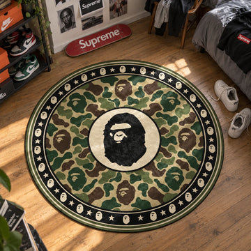 Bape Pastel Round Rug - Hypebeast Chair Mat