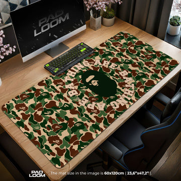 Bape Mouse Pad - Classic Camo Streetwear Gaming Desk Mat Padloom