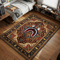 BAPE Shark Persian traditional red and blue hypebeast area rug