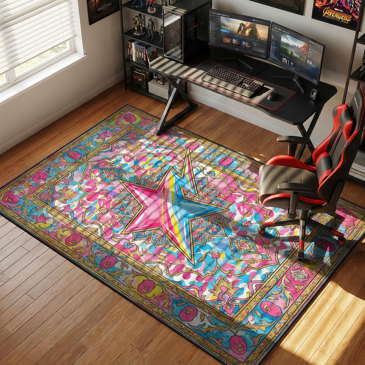 BAPE STA Pastel Camo Harajuku Culture Floor rug — main product view