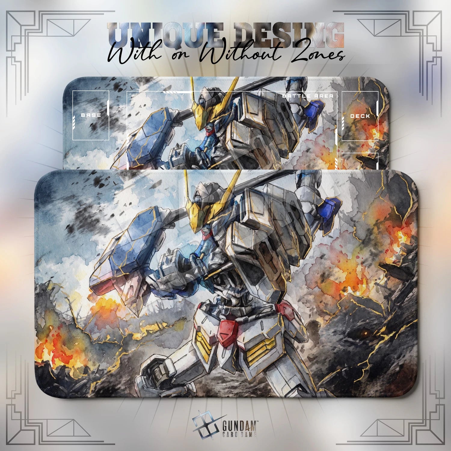 Barbatos Brawl Playmat - Gundam TCG Card Game Mat