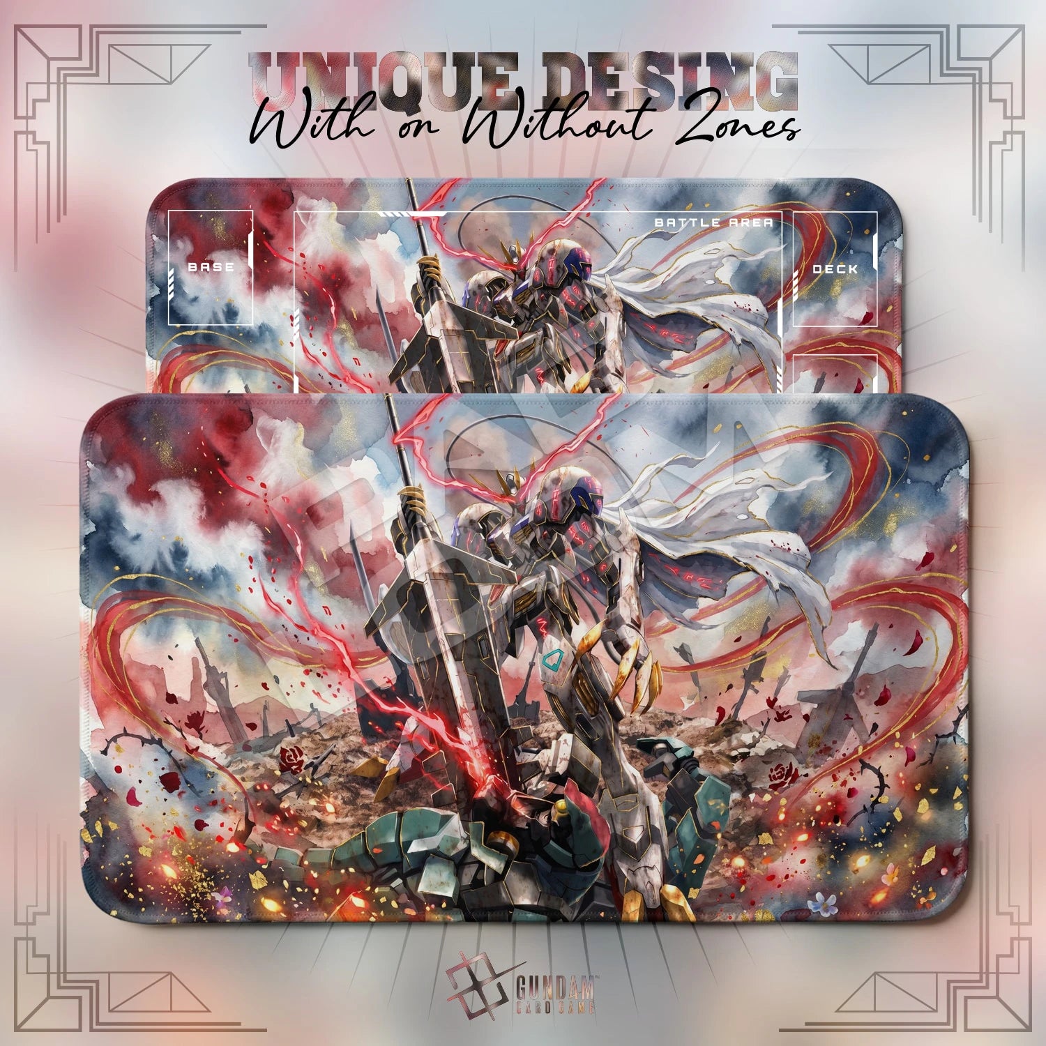 Barbatos Rex Playmat - Gundam TCG Card Game Mat